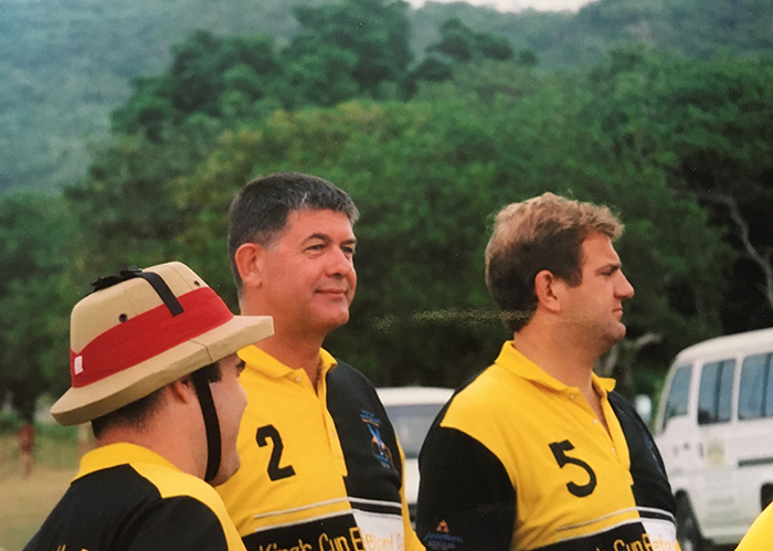 Greg Berryman captain of the Australian Elephant Polo team in Thailand