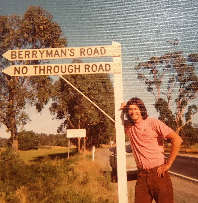 Greg Berryman driving thru Gippsland Victoria circa 1976