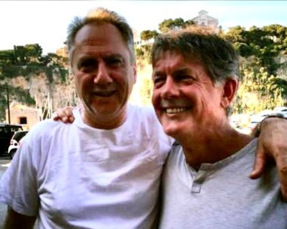 Tony Re and Greg Berryman catch up in Monaco